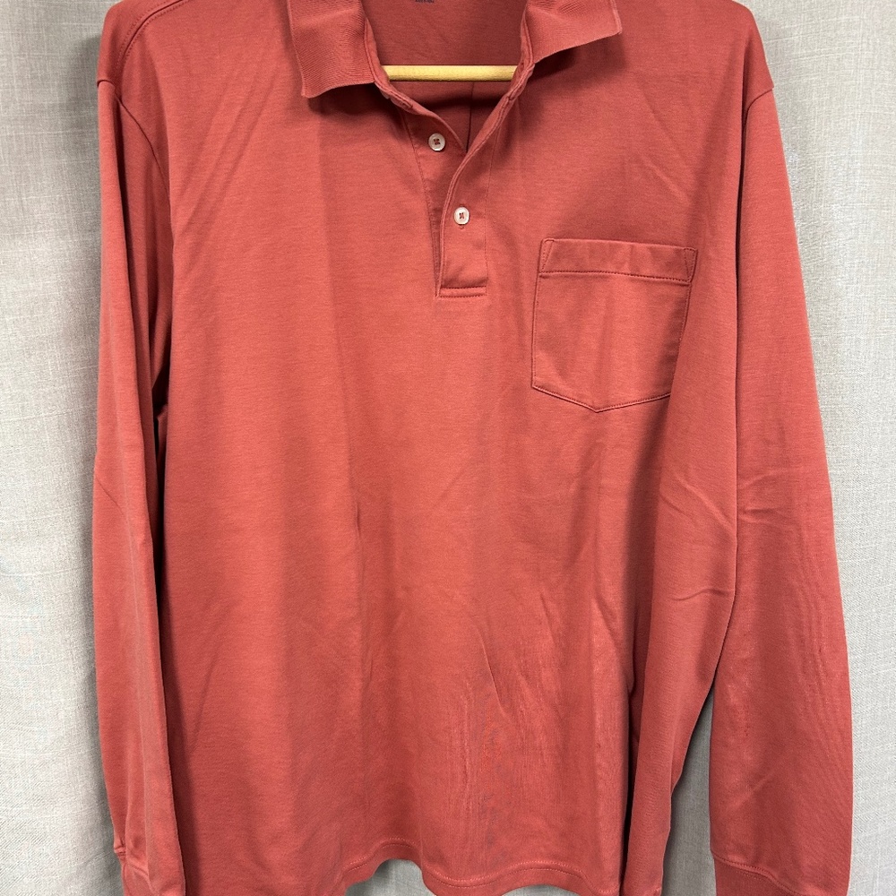 Lands End Mens Long sleeve Traditional Fit t shirt